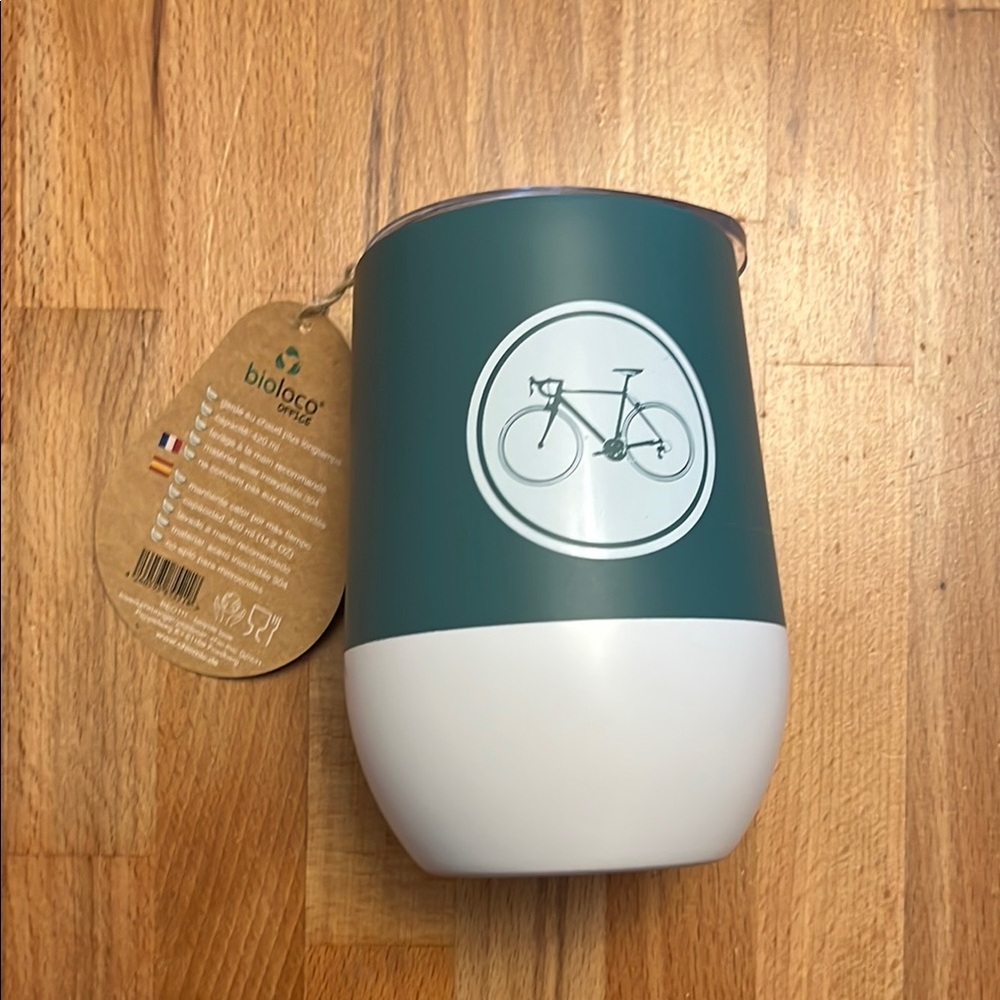 Bioloco Green and White Tumbler